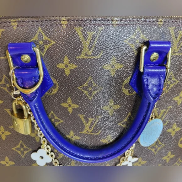 Authentic Vintage Louis Vuitton Alma PM VI0989, Very Good Condition, Cobalt Blue - Picture 6 of 16